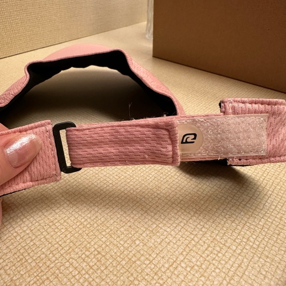 Pink and White Running Visor Set - Picture 9 of 9
